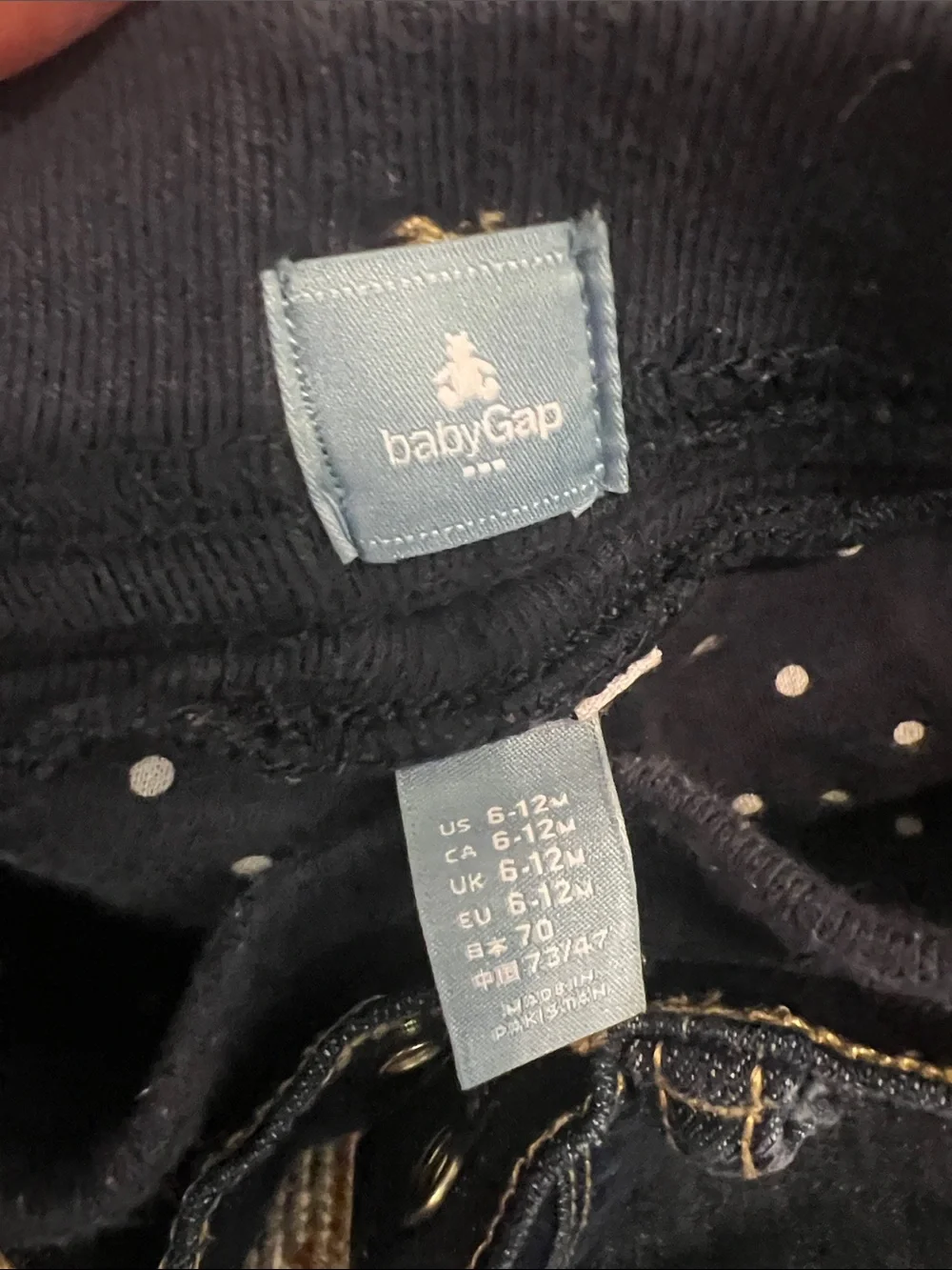 Baby GAP Dark Blue Kids' Jeans with Stretch Waistband